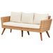 Beliani Conjunto de jardín Ratán sintético VITTORIA XL Beliani Conjunto de jardín Ratán sintético VITTORIA XL Blanco/ Beige