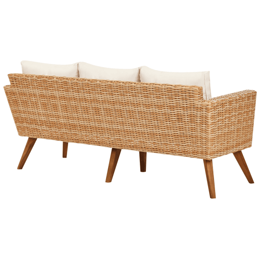 Beliani Conjunto lounge Ratan sintético VITTORIA XL