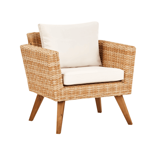 Beliani Conjunto lounge Ratan sintético VITTORIA XL
