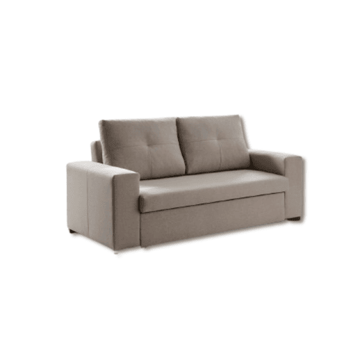 Sofá-cama Capri de 3 lugares de alta qualidade na cor cinza.