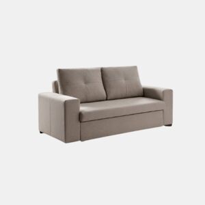Sofá-cama Capri de 3 lugares de alta qualidade na cor cinza.