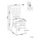 Beliani Silla de comedor MENDON Beliani Silla de comedor MENDON Transparente
