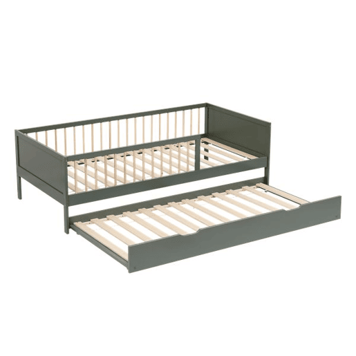 Cama com gavetão para crianças 190x90cm verde ADAM
