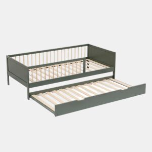 Cama com gavetão para crianças 190x90cm verde ADAM