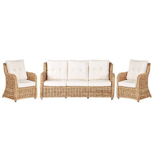 Beliani Conjunto lounge Rattanvime ALESSANO
