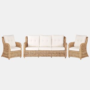 Beliani Conjunto lounge Rattanvime ALESSANO