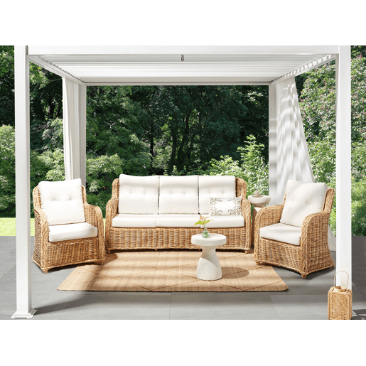 Beliani Conjunto lounge Rattanvime ALESSANO