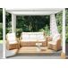 Beliani Conjunto de jardín Ratán ALESSANO Beliani Conjunto de jardín Ratán ALESSANO Natural/ Blanco