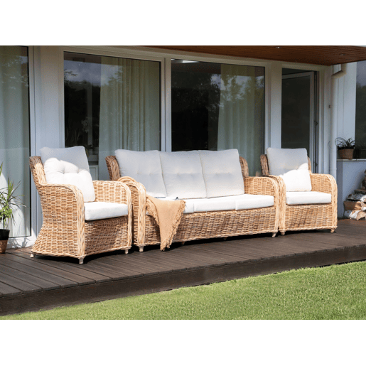 Beliani Conjunto lounge Rattanvime ALESSANO