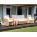 Beliani Conjunto de jardín Ratán ALESSANO Beliani Conjunto de jardín Ratán ALESSANO Natural/ Blanco