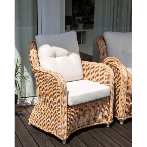 Beliani Conjunto lounge Rattanvime ALESSANO