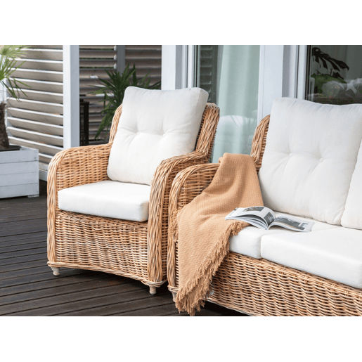 Beliani Conjunto lounge Rattanvime ALESSANO