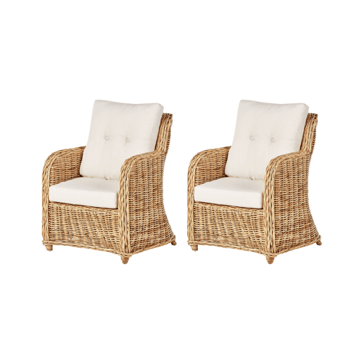 Beliani Conjunto lounge Rattanvime ALESSANO