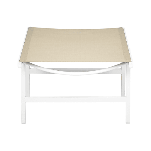 Conjunto de 2 cadeiras de jardim MARCEDDI Metal BrancoCreme