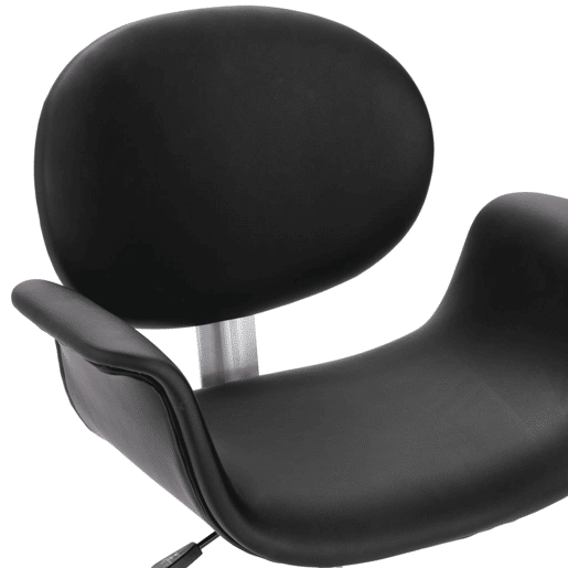 vidaXL Cadeira de jantar giratória couro artificial preto vidaXL Cadeira de jantar giratória couro artificial preto