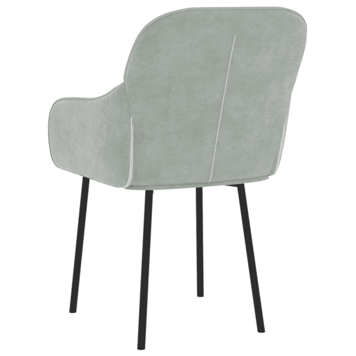 vidaXL Cadeiras de jantar 2 pcs veludo cinzento-claro vidaXL Cadeiras de jantar 2 pcs veludo cinzento-claro