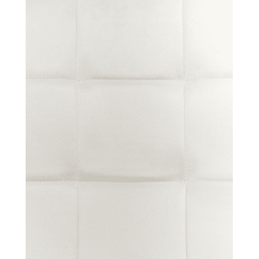 Conjunto de 4 cadeiras de jantar POWELL Veludo Branco creme