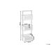 Beliani Estantería de baño WAVERLY Beliani Estantería de baño WAVERLY Madera Clara