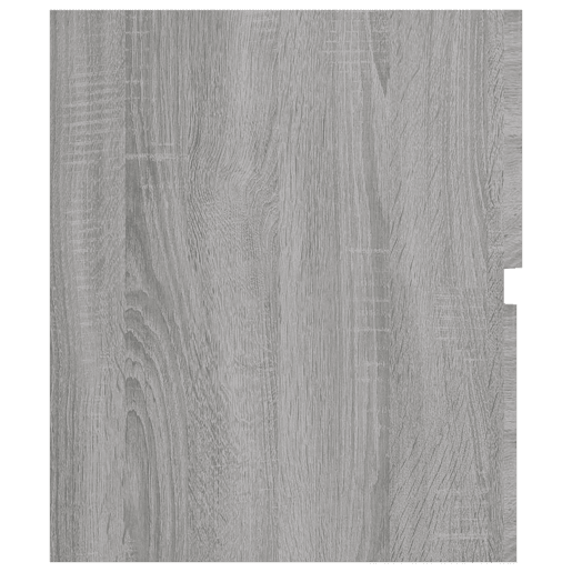 vidaXL 2 pcs conjunto móveis WC derivados de madeira sonoma cinza