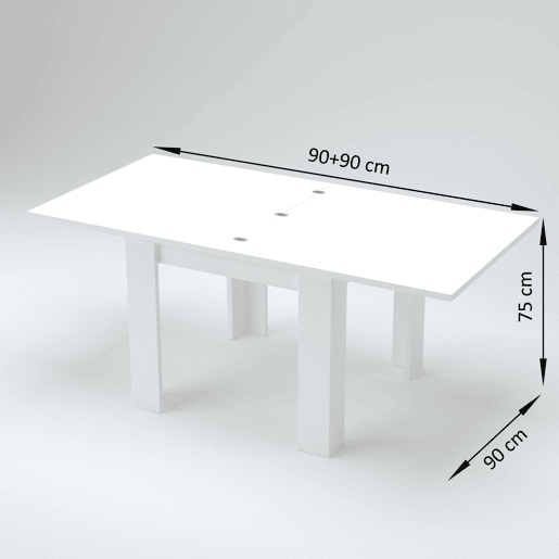 Mesa extensível efeito madeira Mesa extensível efeito madeira