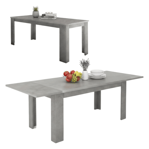 Mesa extensível de efeito madeira Mesa extensível de efeito madeira