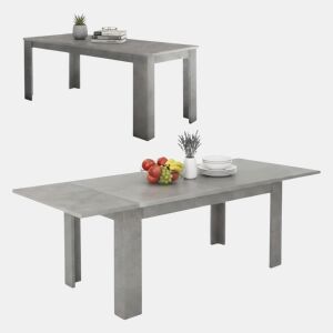 Mesa extensível de efeito madeira