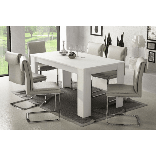 Mesa extensível de efeito madeira Mesa extensível de efeito madeira