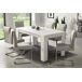 Mesa extensível com efeito de madeira 220x88 Mesa extensível com efeito de madeira 220x88 Blanco