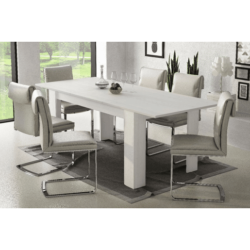 Mesa extensível de efeito madeira Mesa extensível de efeito madeira