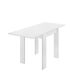 Mesa extensível com efeito madeira 134x67 Mesa extensível com efeito madeira 134x67 Blanco