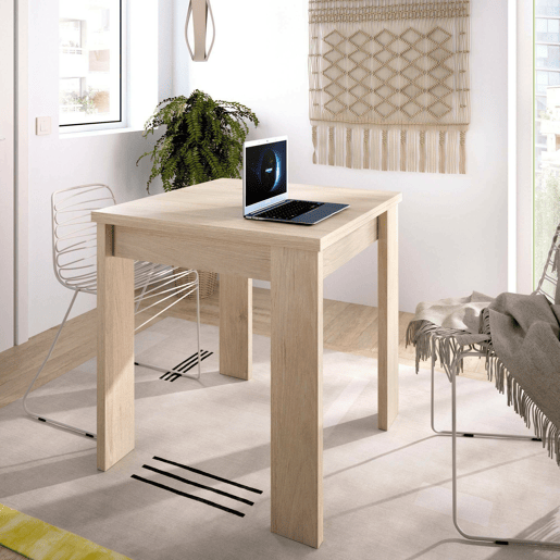 Mesa extensível com efeito madeira Mesa extensível com efeito madeira
