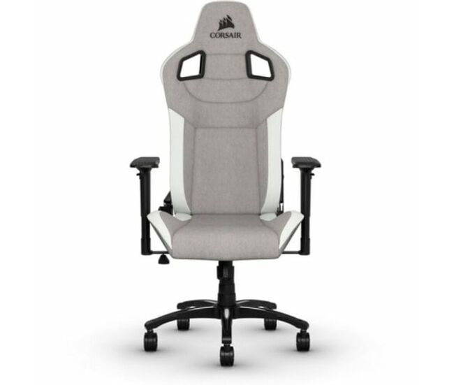 Silla gaming corsair t3 rush blanco/gris