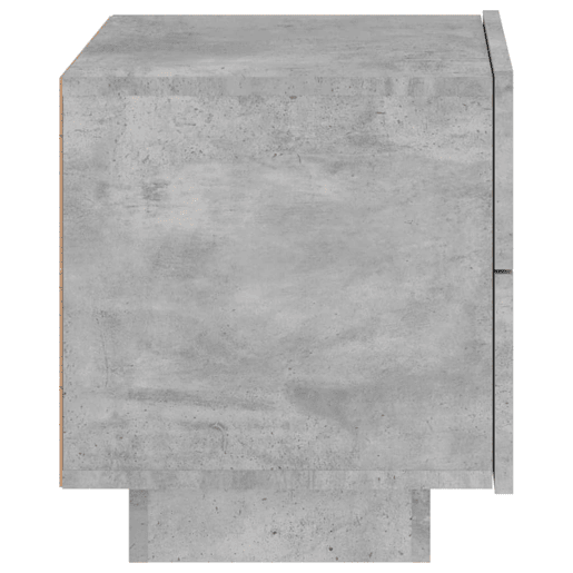vidaXL Mesa de cabeceira com luzes LED 70x36x40,5 cm cinzento-cimento vidaXL Mesa de cabeceira com luzes LED 70x36x40,5 cm cinzento-cimento