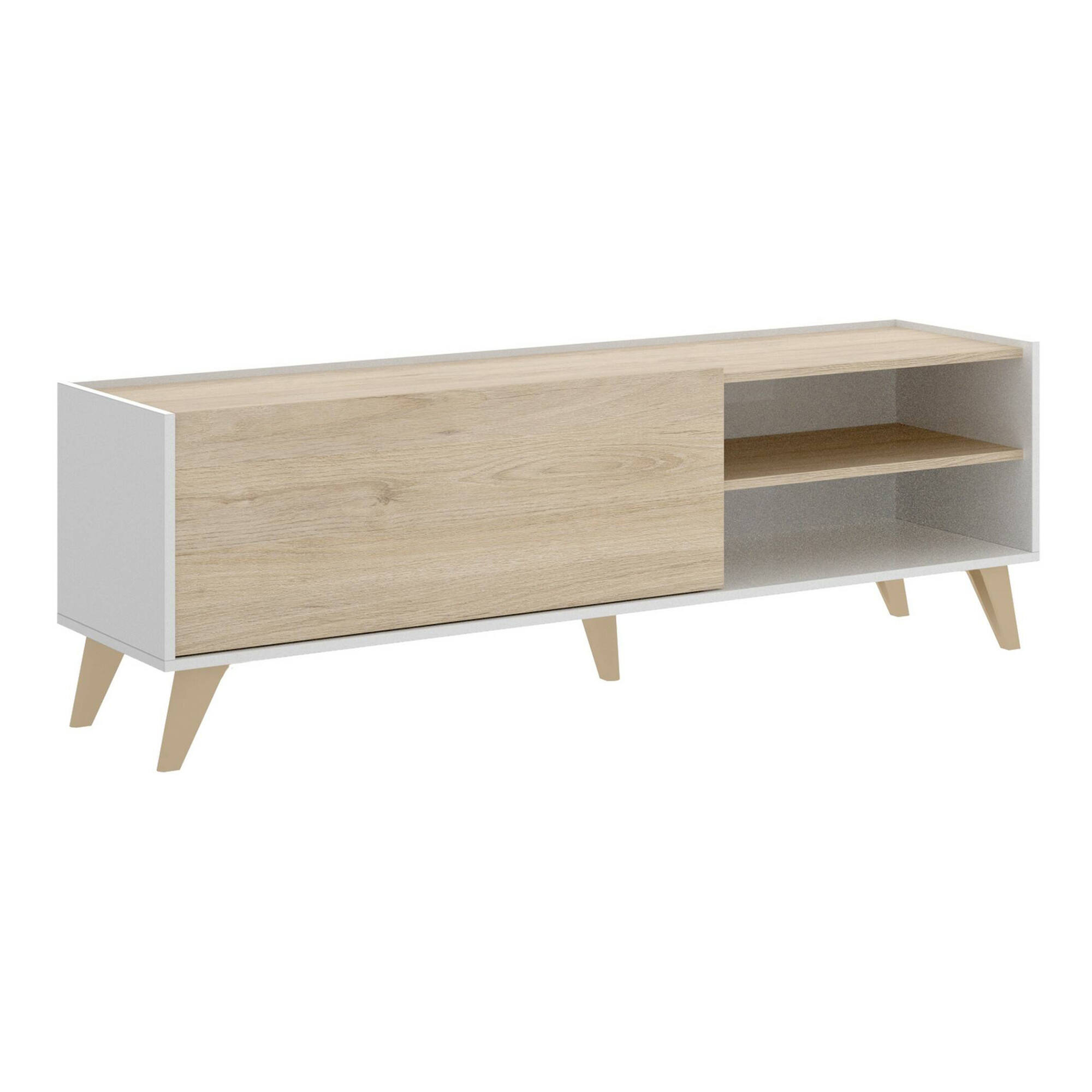 Mueble de tv efecto madera Dacerbi 155
