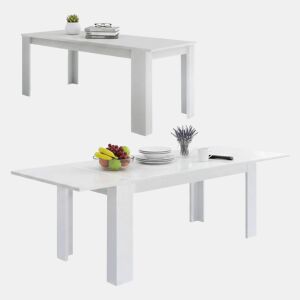 Mesa extensível com efeito madeira