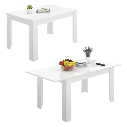 Mesa extensível de efeito madeira Mesa extensível de efeito madeira