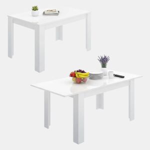 Mesa extensível de efeito madeira