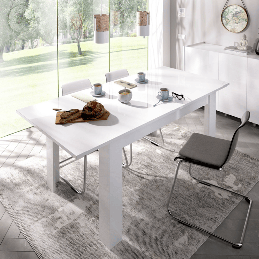 Mesa extensível de efeito madeira Mesa extensível de efeito madeira