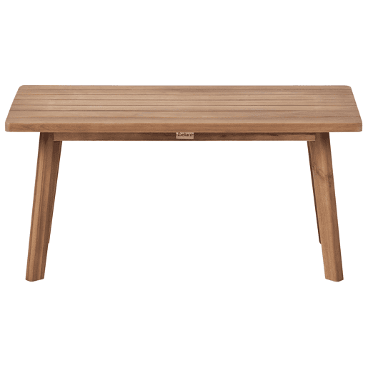 Conjunto de jardim com mesa 4 lugares ARENELLA Madeira de Acácia certificada Creme claro