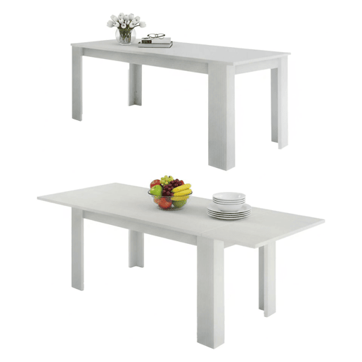 Mesa extensível com efeito de madeira Mesa extensível com efeito de madeira