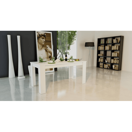 Mesa extensível com efeito de madeira Mesa extensível com efeito de madeira