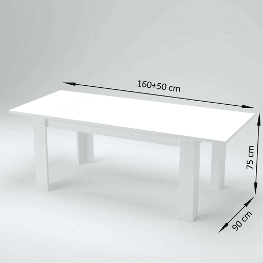 Mesa extensível com efeito de madeira Mesa extensível com efeito de madeira