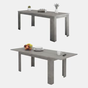 Mesa extensível de efeito madeira