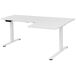 Beliani Escritorio esquinero regulable eléctrico DESTINES 160x109 Beliani Escritorio esquinero regulable eléctrico DESTINES 160x109 Blanco