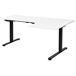 Beliani Escritorio esquinero regulable eléctrico DESTINES 160x109 Beliani Escritorio esquinero regulable eléctrico DESTINES 160x109 Blanco/ Negro