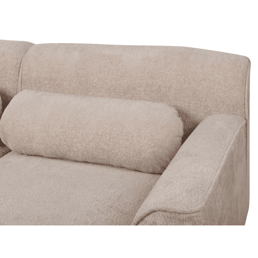 Sofá de canto SIMOS Chenille Creme 3 lugares à esquerda Sofá de canto SIMOS Chenille Creme 3 lugares à esquerda