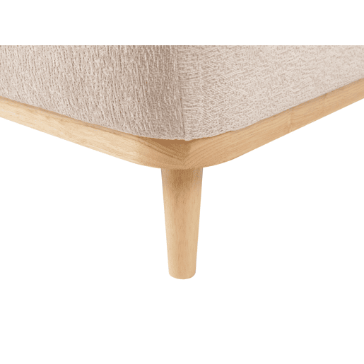 Sofá de canto SIMOS Chenille Creme 3 lugares à esquerda Sofá de canto SIMOS Chenille Creme 3 lugares à esquerda