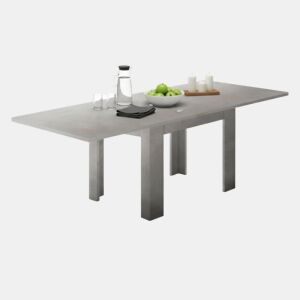 Mesa extensível de efeito madeira
