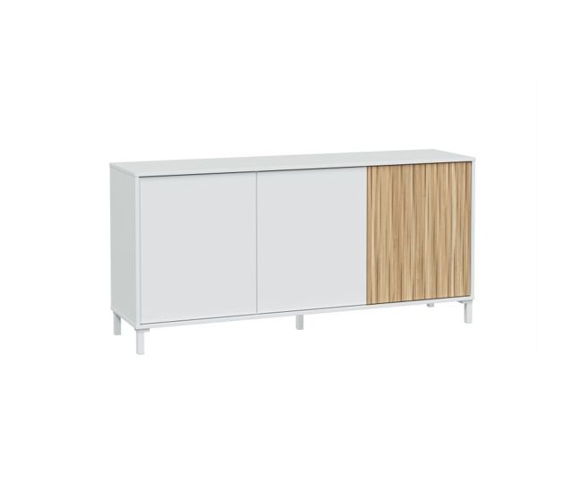 Aparador ethna blanco artik (blanco mate) - natur 154 x 74 x 40 cm