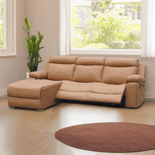 Sofá relax con chaiselongue derecho Nellie 3 plazas Pedra 276 x 102 x 187 cm